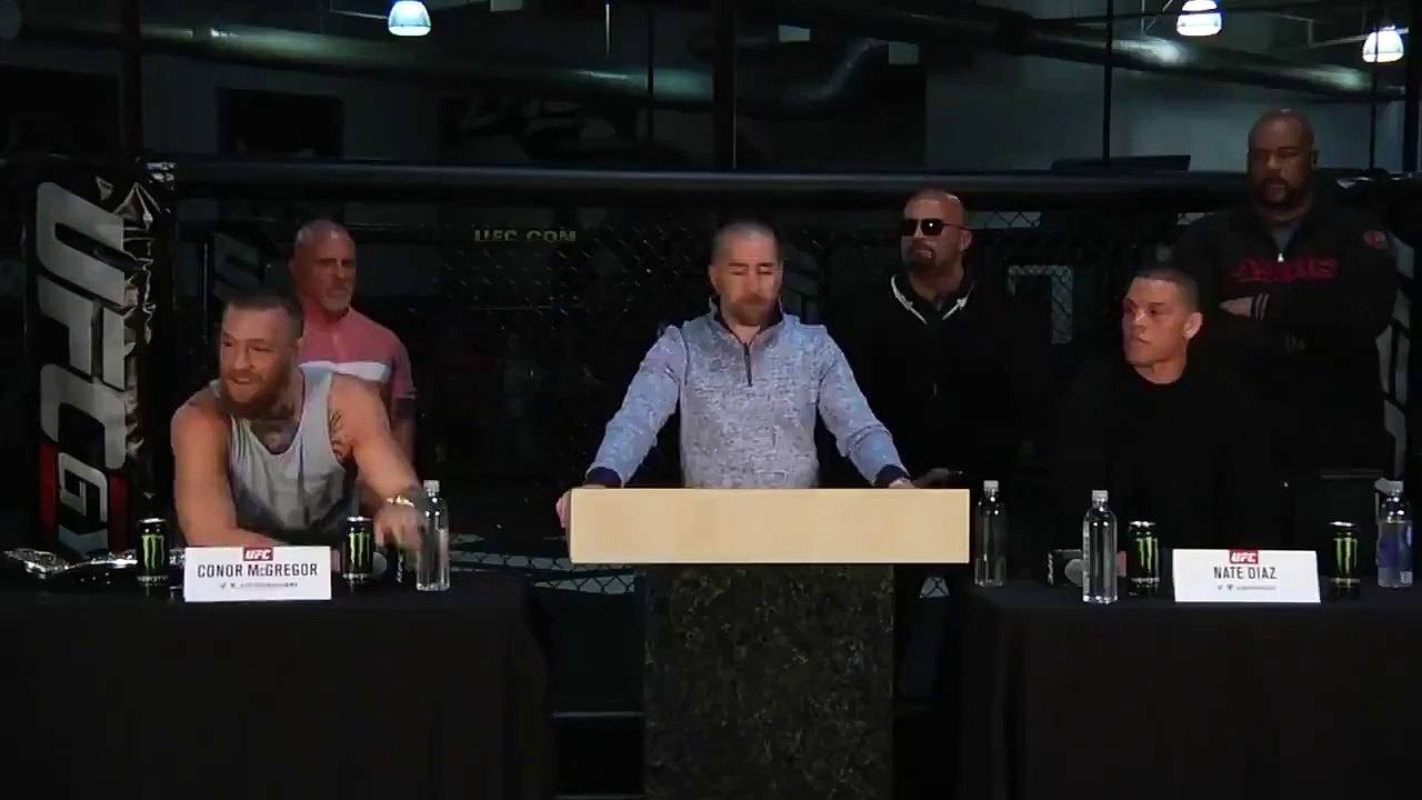 MMA Fan Screams Out Stockton Slap During The UFC 196 Conor McGregor Nate Diaz  Press Conference