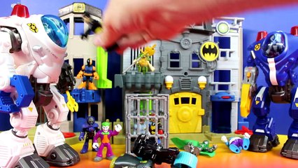 Imaginext Nightwing Rescues Police and Firefighter From Gotham City Center Slade Joker Bane Batman