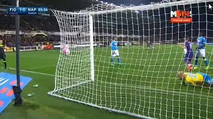 Marcos Alonso Goal - Fiorentina 1 - 0 Napoli - 29-02-2016