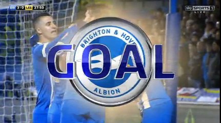 28'   Hemed T. Goal-Brighton 3 - 0 Leeds-29.02.2016