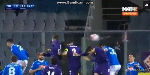Marcos Alonso Goal - Fiorentina 1 - 0 Napoli - 29-02-2016 - HD