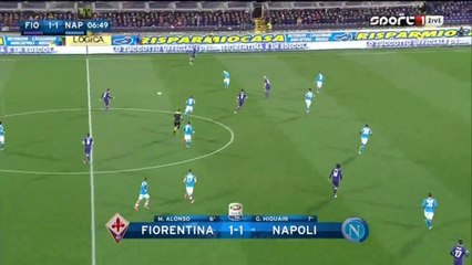 Gonzalo Higuain Goal Fiorentina 1 - 1 Napoli Serie A 29-2-2016 HD