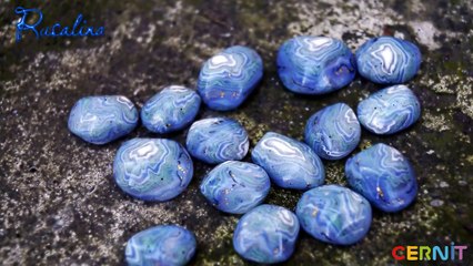 Имитация камня Голубой агат из полимерной глины Мастер-класс по лепке