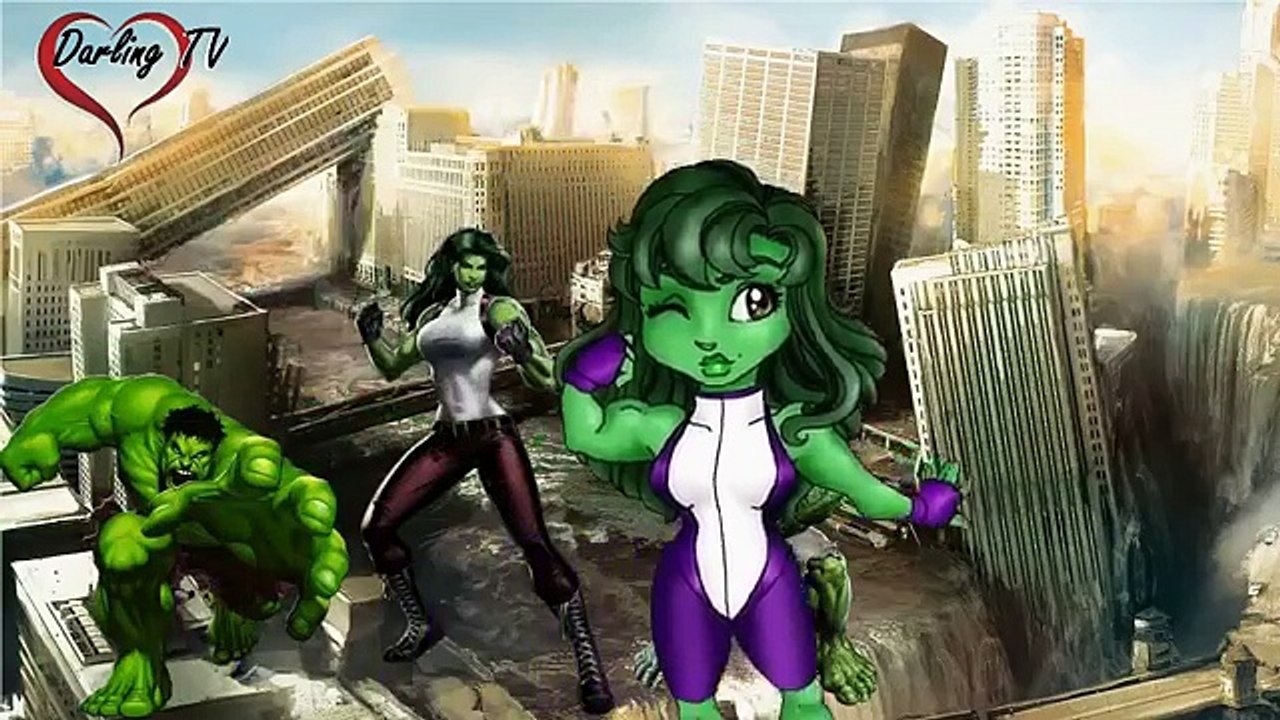 2D Hulk Finger Family cartoon Nursery Rhymes Songs Finger Family Hulk