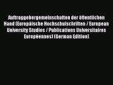 Read Auftraggebergemeinschaften der öffentlichen Hand (Europäische Hochschulschriften / European
