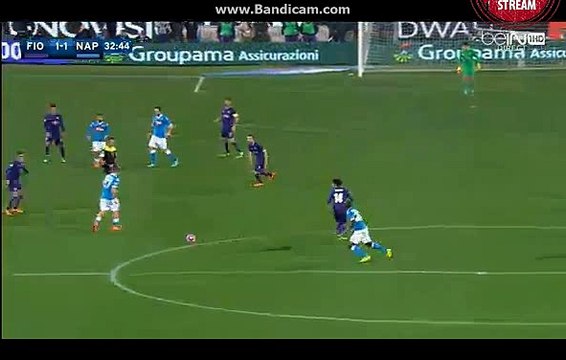 what a great chance for Kalini - HD - Fiorentina vs Napoli 1-1 - 29.02.2016