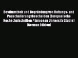 Read Bestimmtheit und Begründung von Haftungs- und Pauschalierungsbescheiden (Europaeische