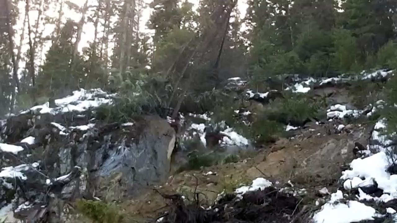 Стоял снимал оползень, как вдруг