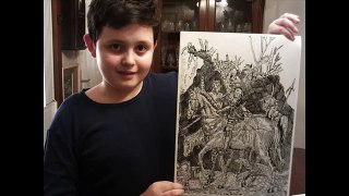 UNBELIEVABLE DETAILED DRAWINGS FROM 11 YEAR OLD BOY