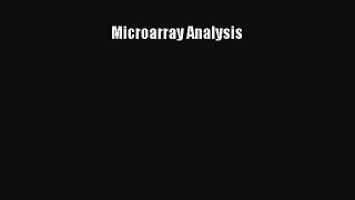 Read Microarray Analysis Ebook Free