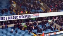 Millwall fans appear to throw punches at trapped police officers