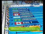 Natacion 100 mts libre Federico Grabich medalla ORO Panamericanos Toronto 2015
