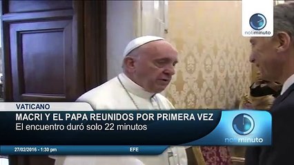 Macri y el papa Francisco se reunieron para hablar situación de Argentina