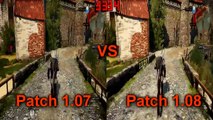 Witcher 3 PC Patch 1.07 VS 1.08 FPS Comparison Test Benchmark