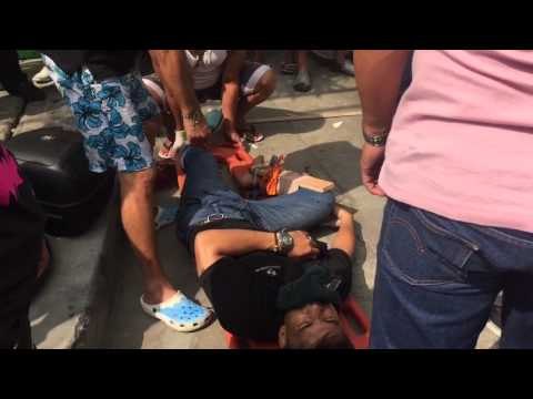 Rider caught on cam ‘flying’ off motorcycle in Makati