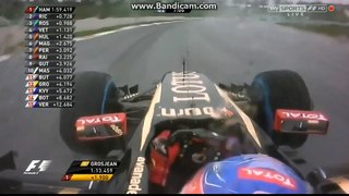 Onboard action in qualifying Malaysia 2014
