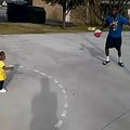Guy in Shower Shoes Breaks Little Girl Ankles With Crossover