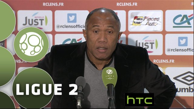 Conférence de presse RC Lens - Evian TG FC (1-0) : Antoine KOMBOUARE (RCL) - Romain REVELLI (EVIAN) - 2015/2016