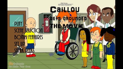 Caillou Gets Grounded The Movie DVD Menu