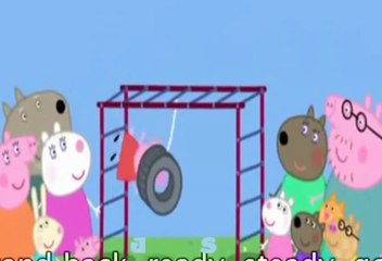 Learning english with Peppa Pig Cartoon The Playground with subtitle