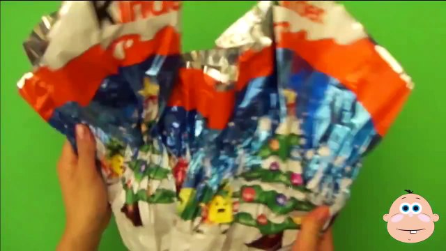 Kinder Surprise Eggs MAXI! Giant Santa Claus Christmas Edition Toys Opening, Unboxing & Un