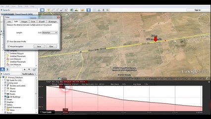 Show Elevation Profile using Google Earth Pro (Kurdish)
