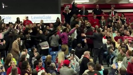 Manifestation et violences contre un photographe émaillent un meeting de Trump