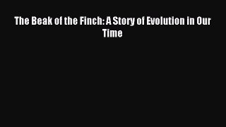 Download The Beak of the Finch: A Story of Evolution in Our Time PDF Free