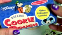 Play Doh Mickey Mouse Clubhouse Wooden Toy Slice & Bake Cookie Dough Baking Set Minnie Donald Goofy