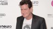 Charlie Sheen Makes Red Carpet Appearance at Elton John's AIDS Foundation Oscar Party