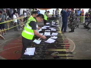 Aquino, MILF’s Iqbal, Ibrahim lead weapons turnover rites
