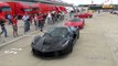 Two Black Ferrari LaFerraris Loud Start ups and Sounds