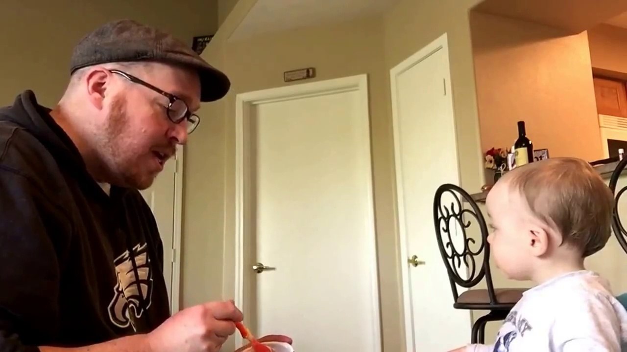 Jello From the Other Side: Dad Sings Adele to Baby During Meal-Time ...