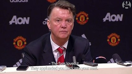 Louis van Gaal emotional after Manchester United beat Arsenal