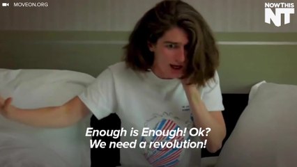 Gaby Hoffmann Channels Bernie Sanders In A New Ad