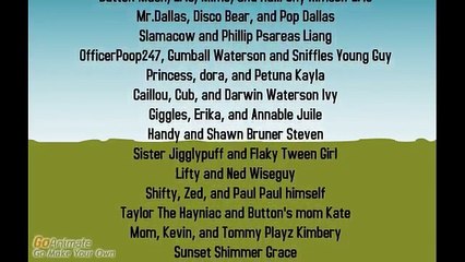 Scootatoo get Grounded The Movie Credits