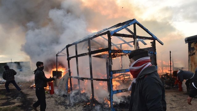 France has started tearing down a notorious migrant camp. Here's how it's happening.