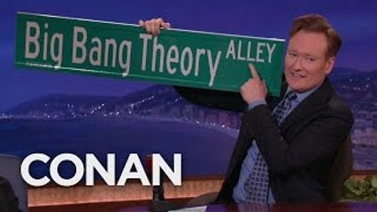 The Big Bang Theory Got A Street Named After Them - CONAN on TBS