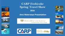 Ama Waterways Presentation at Cruise Holidays | Luxury Travel Boutique CARP Etobicoke Travel Show