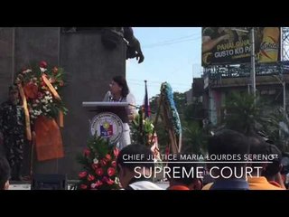 Chief Justice Sereno: PH has long way to go to be truly free