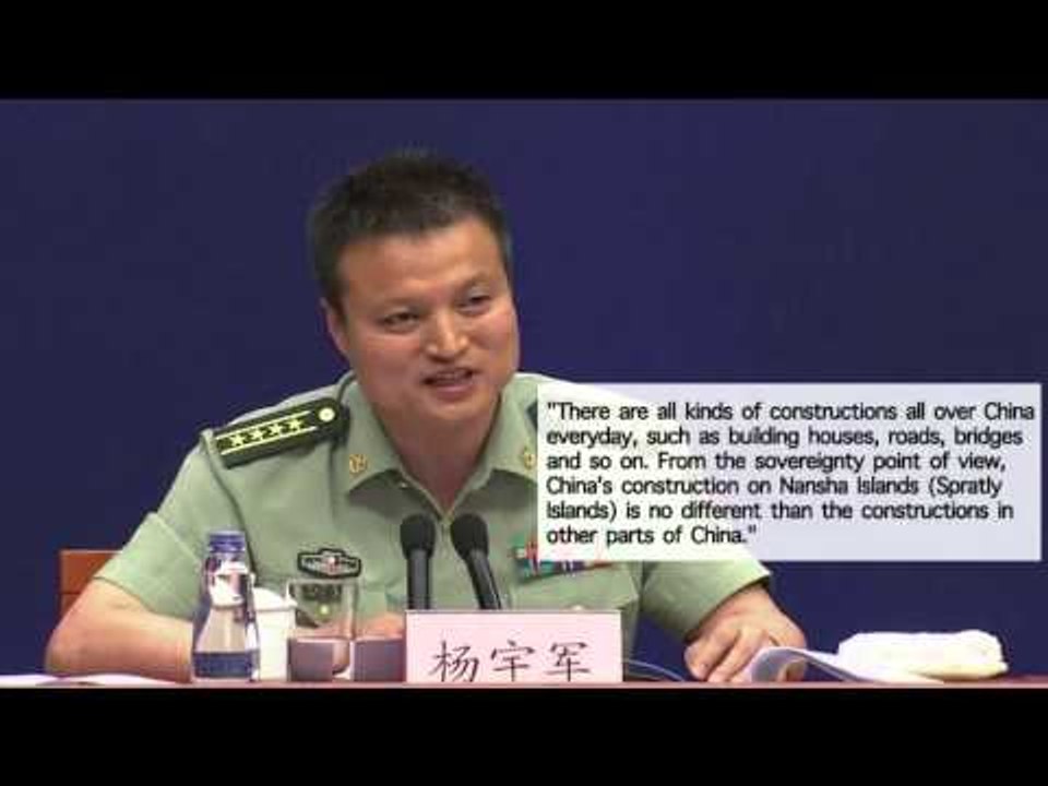 Chinese military defends island reclamation projects