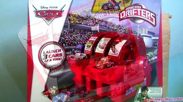 Micro Drifters Multi Car Launcher WGP Pixar Cars 2 Disney Planes World Grand Prix Playset review