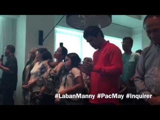 Pacquiao, family attend worship service at Delano Wednesday