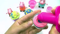peppa pig play doh create ice-cream stick rainbow colors frozen toys