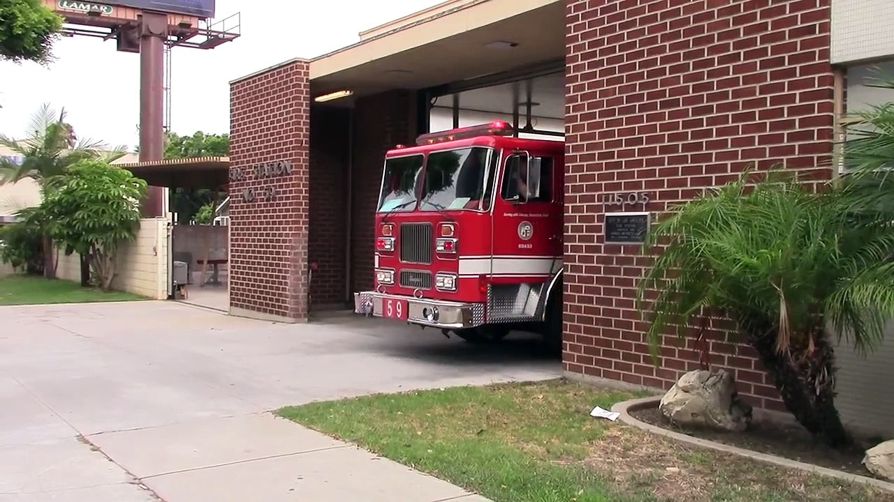 Los Angeles E59 & RA59 Responding