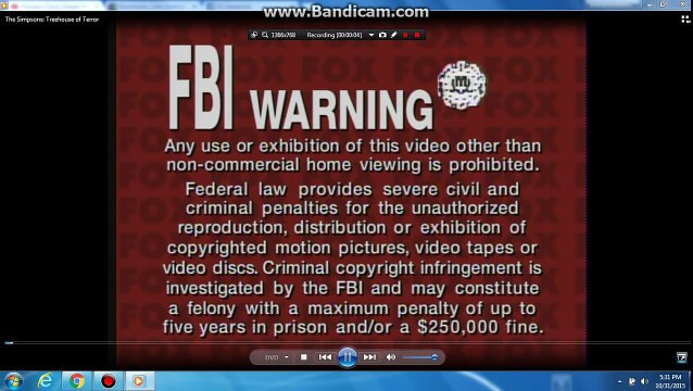 Opening to The Simpsons: Treehouse of Horror 2003 DVD