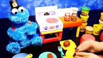 Play Doh Meal Makin Kitchen Sesame Street Cookie Monster Disney Cars 2 Mater and Lightning Mcqueen!