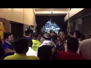 Compton, TNT import Johnson hug it out after heated exchange