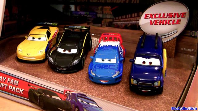 Cars 2 Race Day Fan 4-Car Gift Pack Clutch Foster EXCLUSIVE Diecast Mattel Disney Pixar toys