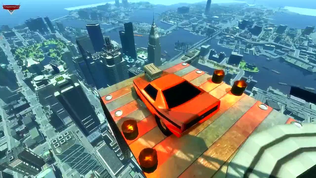 Jumps Ramone & Snot Rod Lightning McQueen The Leap of Faith Ramp Disney pixar cars by onegamesplus